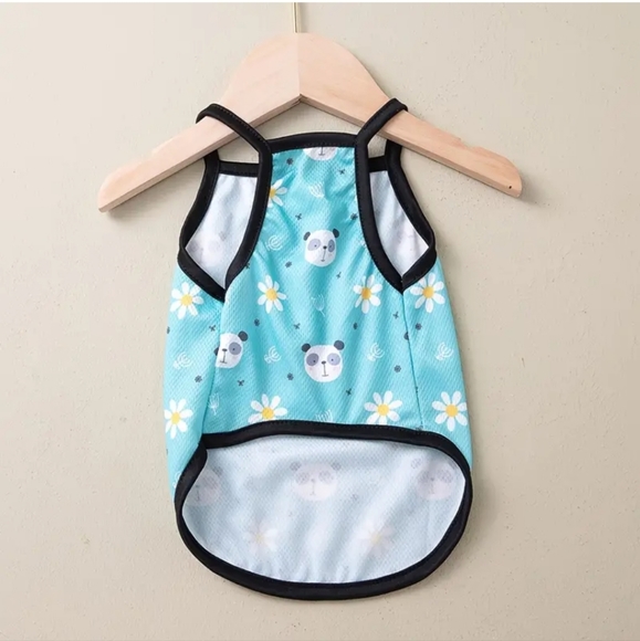 Panda Sunflower Summer Dog Tank NIP For Small Dogs - Picture 2 of 5